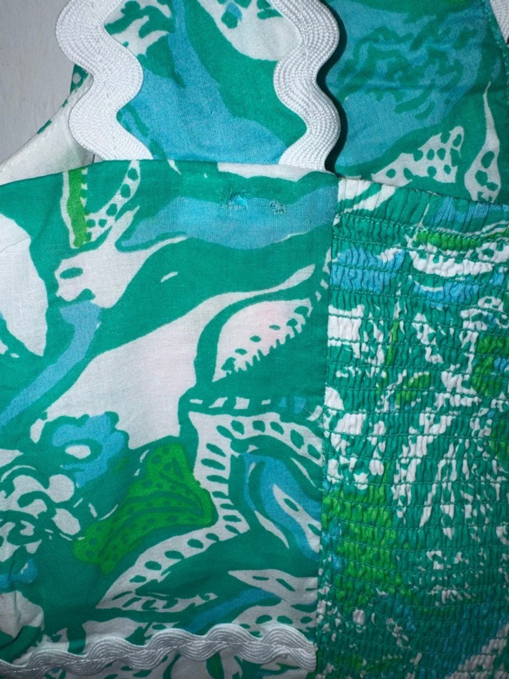 Lilly Pulitzer Botanical Green Safari Sangria Pollie Cotton Midi Dress Size 10 - Picture 8 of 10